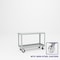 Pucel Heavy Duty Shop Truck, 48 in W x 18 in D x 33.5 in H, Two Shelves, Push Handle, Red 1848-DT-2S - alternate 1