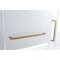 Kingston Brass 60" Acrylic Alcove Left-Hand Drain Tub with Right Sliding Tub Door, White/Brushed Brass KVTAP6032L227 - alternate 7