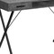 Homeroots 42" Gray and Black Wood and Metal x-Shape Computer Desk With Two Drawers 489887 - alternate 5