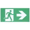 Satco Running Man Green Combo Edge Lit Exit Sign/Emergency Light 120-347V 2HR backup Single/Dual Face Prem 67/551 - alternate 5