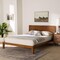 Baxton Studio Aldith Japandi Walnut Brown Toolless Assembly Queen Platform Bed 258-13796-ZORO - alternate 9