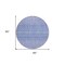 Homeroots 8' Sky Blue Purple And Ivory Round Tribal Washable Indoor Outdoor Area Rug 582634 - alternate 7