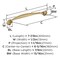 Amerock Fairfield 6-5/16 inch (160mm) Center-to-Center Champagne Bronze Cabinet Pull, 25PK 25VMP37222CZ - alternate 4