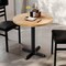 Flash Furniture Bennett 30 in Round Solid Wood Commercial Indoor Tabletop in Natural with 22 in x 22 in Table Height GSF-RD30-NAT-T2222-GG - alternate 8