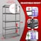 Shuntong Atlas 5-Tier 36 in.W x 18 in.D x 72 in.H Heavy Duty Storage Shelving Load 4000 Lbs, Hammertone B-ATLAS361872-5H800 - alternate 7