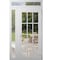 Vdomdoors Front Exterior Prehung Metal-Plastic Door Clear Glass / MANUX 8355 White Silk / Office Commercial a MANUX8355EXD-WS-W36+16xH80+14-LH-I - alternate 1