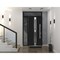 Vdomdoors Steel Door Deux 1755 Black Enamel Sidelight and Transom Window Stainless Inserts Single Modern Pain DEUX1755EXD-BLK-W36+14 x H80+16-Right-hand Inswing - alternate 5