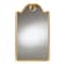 Baxton Studio Elian Gold Wall Mirror with Decorative Top - Elegant Rectangular Accent for Entryway or Bedroom 259-14116-ZORO - alternate 1