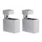 Dolle Cuadro 2.7 in. H X 0.9 in. W X 1.9 in. D Silver Metal Shelf Clips 16764 - alternate 1