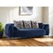 Homeroots 90" Blue Velvet Sofa With Silver Legs 318802 - alternate 5