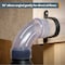 Powertec 2-1/2 in. ID 90 Degree Elbow for 2-1/2 in. OD Dust Collection Pipes, Adapters and Fittings w/ Splice 70321N - alternate 7