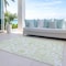 Homeroots 9' X 12' Sage Green And Ivory Paisley Washable Indoor Outdoor Area Rug 588658 - alternate 9
