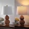 Jonathan Y Millie 23" Modern Coastal Woven Rattan Gourd LED Table Lamp, Dark Brown, 2PK JYL5704A-SET2 - alternate 10