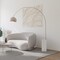 Leisuremod Arco Lamp with Marble Cube Base, White, White AL22W - alternate 6