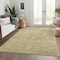 Homeroots 8' X 10' Tan And Beige Floral Washable Indoor Outdoor Area Rug 603458 - alternate 9