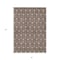 Homeroots 8' X 10' Chocolate And Beige Geometric Washable Indoor Outdoor Area Rug 595724 - alternate 9