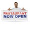 Signmission Restaurant Now Open, 18 Inch x 48 Inch, Vinyl Banner B-30834 - alternate 5