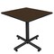 Regency Square Kobe X-Base Breakroom Table, 42 in W, 42 in L, Neo Walnut TKB4242NW - alternate 1