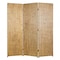 Homeroots 72" Gold Wood Folding Three Panel Screen Room Divider 274902 - alternate 1