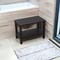 Homeroots Rectangular Teak Shower Bench With Shelf In Brown Finish 376667 - alternate 6