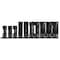 Performance Tool 10 pc. 3/8 in. Dr. Flare Nut Socket Set, SAE/Metric, Chrome Vanadium W84027 - alternate 8