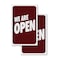 Signmission We Are Open, A-Frame & 2 Decals Installed, Heavy-Duty Plastic Frame SBHD-D-2436-30431 - alternate 5