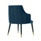 Manhattan Comfort Eda Wood  Armchair in Midnight Blue DC1677-2 - alternate 8