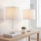 Jonathan Y Cecile 25.5" Glass Teardrop LED Table Lamp, Clear/Chrome, 2PK JYL1081C-SET2 - alternate 13