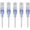 Monoprice Slim Cat6A Cable, 5 Pack, 5 ft.White 15136 - alternate 1