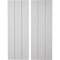Ekena Millwork Rustic Three Board Joined Board-n-Batten Smooth Faux Wood Shutters w/No Batten, 16 1/2W x 38H, PR SHUBJN16X38SMPR - alternate 1