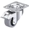 Blickle Swivel Plate Caster, Solid Rbr, 3-1/8", Brk LK-POEV 82KF-14-FI-SG - alternate 1