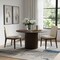 Homeroots 52" Brown Wood Pedestal Base Round Top Dining Table 720648 - alternate 4