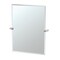 Gatco Bleu 31.5" Frameless Rectangle Mirror, Satin Nickel 4389S - alternate 1
