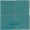 Apollo Tile Terralis 6x6 in. Glossy Turquoise Blue Porcelain Square Wall and Floor Tile 4.65 sq ft/case, 19PK UMB88AQDOTA - alternate 6