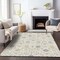 Homeroots 3' X 5' Ivory Beige And Gray Oriental Washable Indoor Outdoor Area Rug 598052 - alternate 9