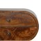 Homeroots 21" Chestnut Solid Wood Oval Two Drawer Nightstand 651608 - alternate 17