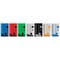 5S Supplies 5S Housekeeping Shadow Board Broom Station Version 11  - Blue Board / Black Shadows  With Broom HSB-V11-BLUE-KIT - alternate 2
