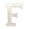 Homeroots 16" Distressed White Wash Wooden Initial Letter F Sculpture 478358 - alternate 4