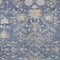 Homeroots 9' X 12' Blue Brown And Beige Floral Washable Indoor Outdoor Area Rug 605459 - alternate 8