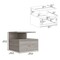 Homeroots 12" Gray Wood One Drawer Floating Nightstand 543697 - alternate 13
