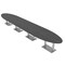 Skutchi Designs Oval Conference Table With Power, 48 in W, 264 in L, Grey HAR-OVL-48X264-DOU-WA7949-NA - alternate 1