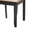 Baxton Studio Adina Modern Sand Fabric and Dark Brown Wood 5-Piece Dining Set 256-9725-10900-ZORO - alternate 10
