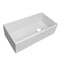 Whitehaus Collection 36 in Reversible Single Bowl Workstation Fireclay Sink Set /w Smooth Front Apron WHLW3619 - alternate 4