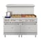 Koolmore 60 in. Dual Oven Commercial Range with 48 in. Griddle and 2 Burners in Stainless-Steel KM-CRG482-NG - alternate 1