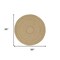 Homeroots 8' Natural And Brown Round Handmade Indoor Outdoor Area Rug 550720 - alternate 8