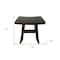 Homeroots 14" Brown Teak Shower Bench 376694 - alternate 7