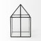 Homeroots 10" Black And Clear Glass And Metal Box 392582 - alternate 9