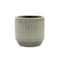 Homeroots Gray Ceramic 17 Ounce Striped Round Distressed Pot Planter 487457 - alternate 5