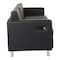 Office Star Products Atlantic Sofa, Black ATL53-R107 - alternate 4