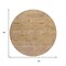 Homeroots 8' Coral And Copper Round Oriental Washable Indoor Outdoor Area Rug 631145 - alternate 5